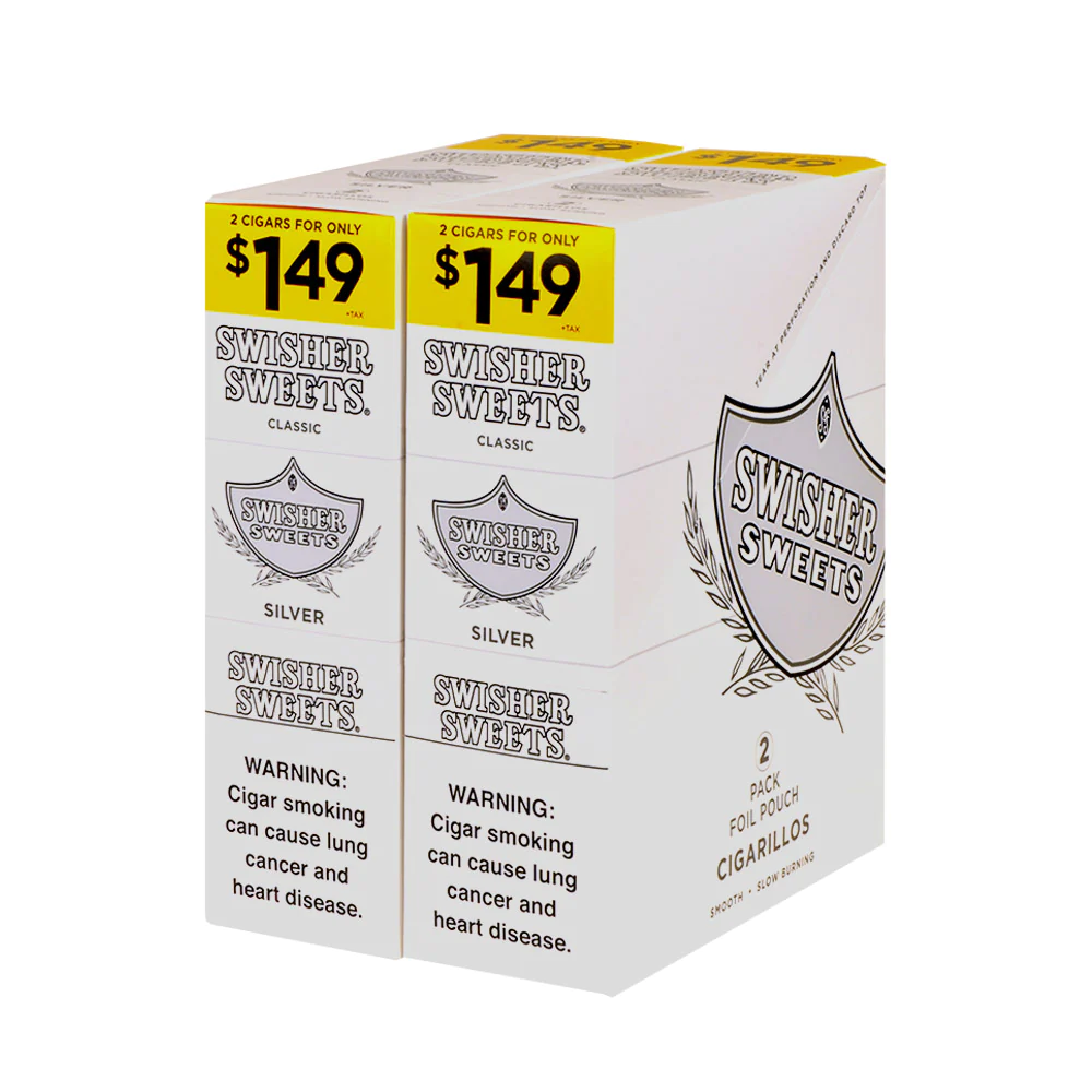 Swisher Sweets Cigarillos 1.49 Pre Priced 30 Packs Of 2 Cigars Silver ...